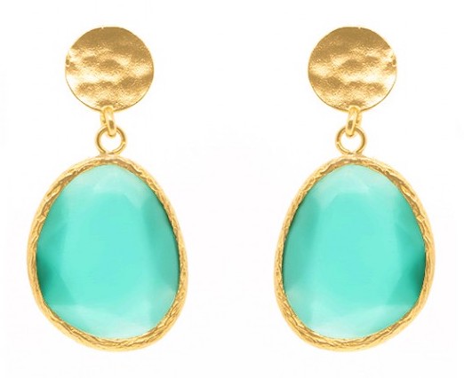 pendientes aguamarina pequeños